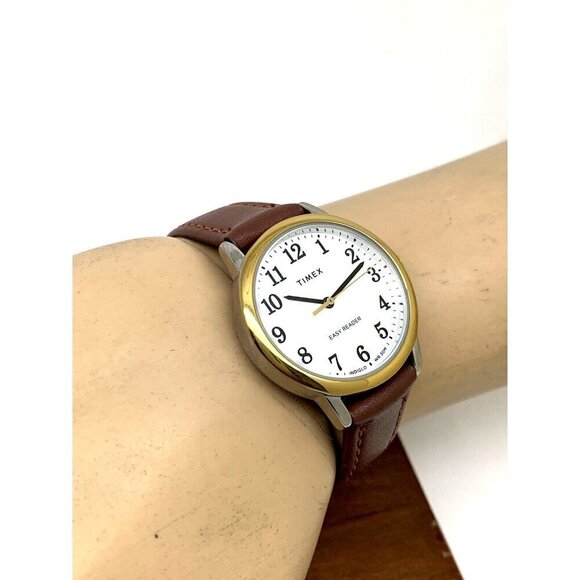 Timex Women\'s Watch TW2V94800 Quartz Indiglo White Dial Brown Leather St… main image 7